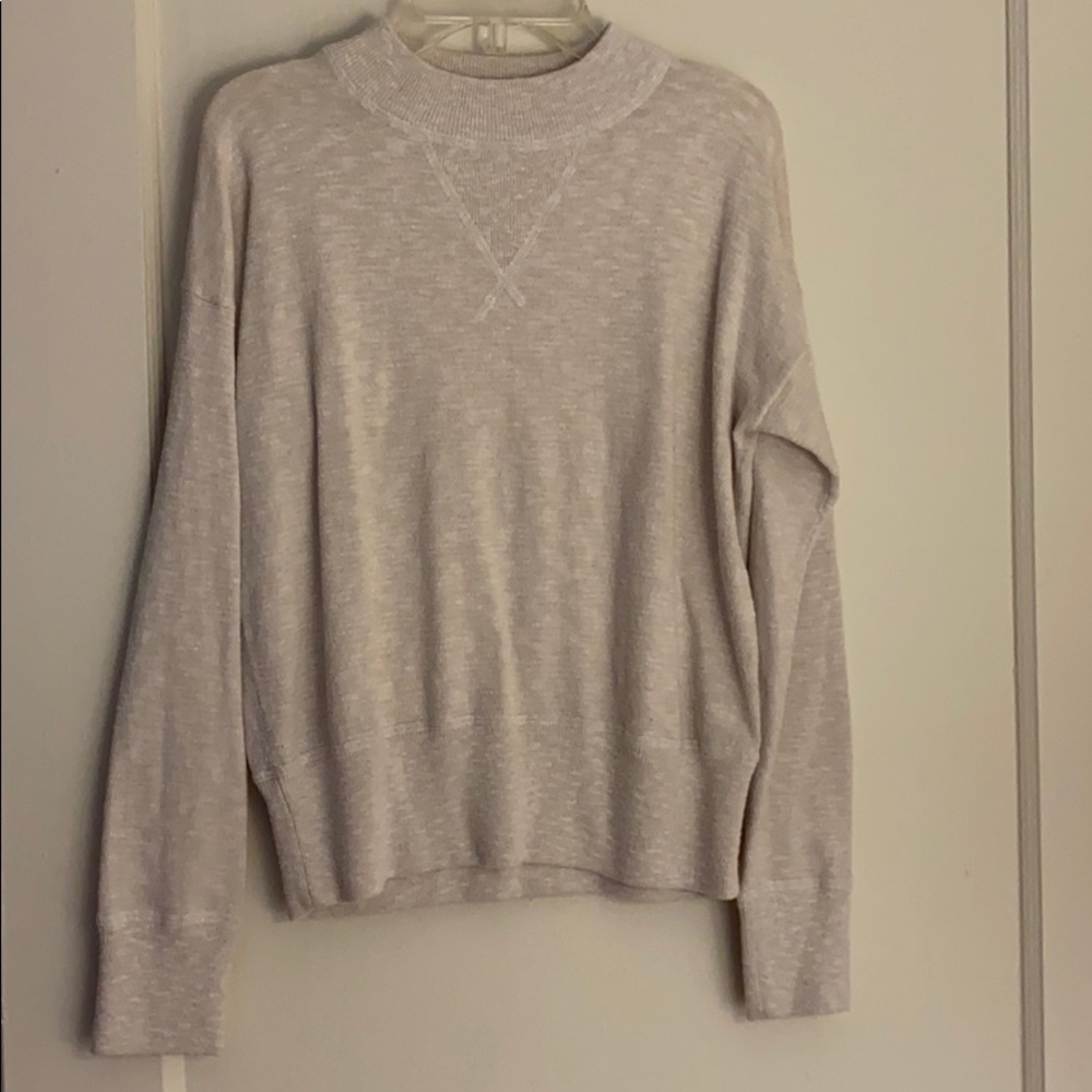 Madewell Light Heather Gray Scoop Neck Sweater